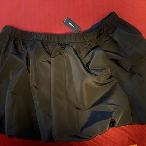 Express Black Mini Bubble Skirt